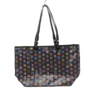 Dooney & Bourke Signature Black Large Zippered Classic Timeless Tote